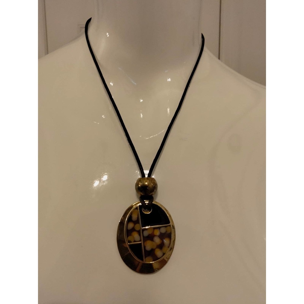 KC vintage art deco 12" necklace.